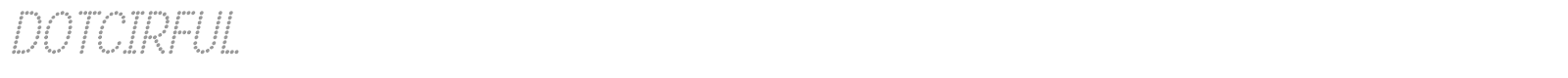 Dotcirful font preview